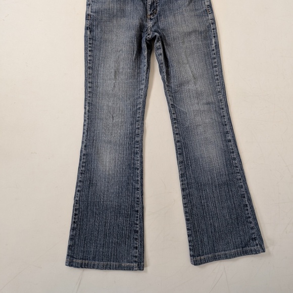 Tommy Hilfiger Denim Jeans Pinstripe Low Rise Jenna Hip Hugger Skinny Bootcut - Picture 4 of 9